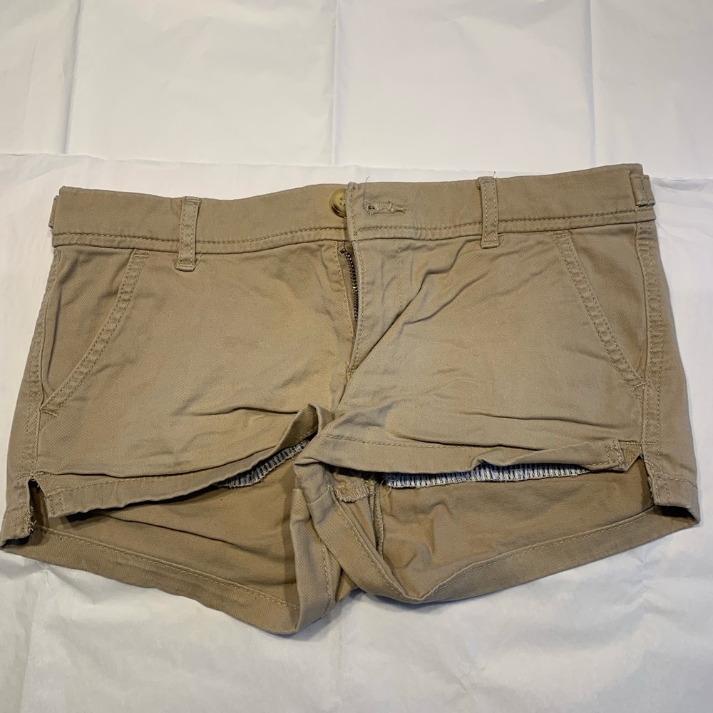 Abercrombie Khaki Shorts - Size 0, W-25